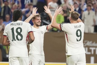 La joie des joueurs de Chelsea, qualifiés pour les 8es de finale du Mondial des clubs KEYSTONE/AP/Matt Slocum